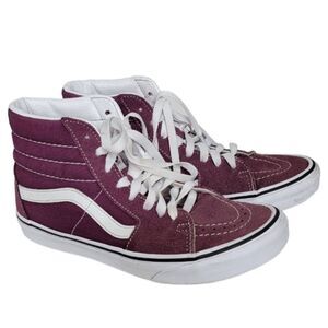 Vans of the Wall Burgundy Hightop sneaker shoes size 7.5